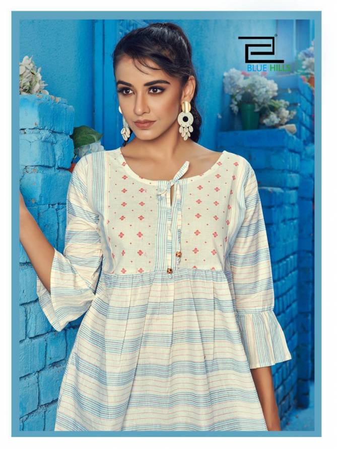 Blue Hills Modern India 1 Latest Designers Festive Wear Cotton Western Top Collection